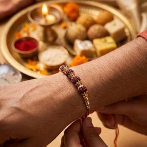 Rudraksha Rakhi for Bhaiya